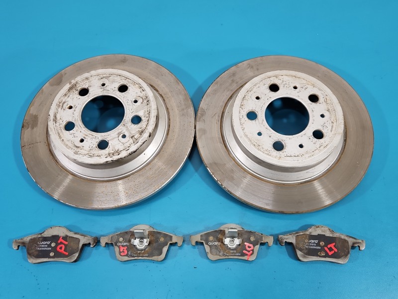 Tarcze hamulcowe tył klocki Volvo S60 I 2.4 20V
