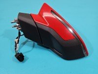 Lusterko lewe pin Seat Ibiza V KJ 6F HB czerwony LS3H 5d europa