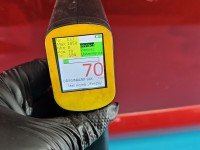 DRZWI PRZÓD LEWE KIEROWCY Dacia Sandero I 08-12 5d bordowy TEB76