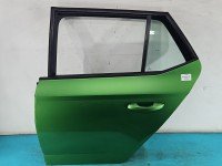 Drzwi tył lewe Skoda Fabia III HB 5d zielony LF6Z