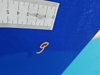 Drzwi tył lewe Skoda Fabia II HB 5d niebieski 4590