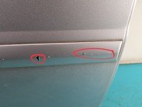 Drzwi tył prawe Opel Vectra C kombi 5d srebrny Z157