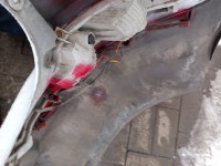 Zderzak tył Kia Sportage III 10-15 biały WD HB