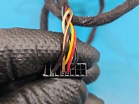 Lusterko lewe Vw Jetta VI elektryczny, Europejska, Kod lakieru: L041, 6pin. Rysy na obudowie. europa