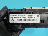 Konsola panel nawiewu Mercedes ML W164 A2518205089