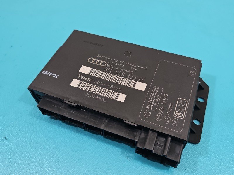 Sterownik moduł komfortu Audi A4 B6 8E0959433AE Sterownik moduł komfortu Audi A4 B6 8E0959433AE