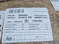 Tapicerka drzwi tył lewa boczek MERCEDES W176