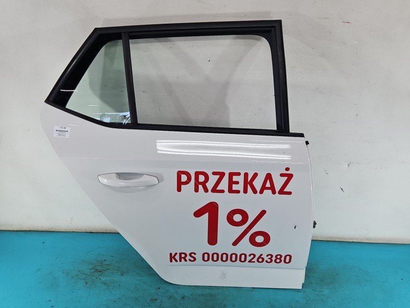 Drzwi tył prawe Skoda Fabia III HB 5d biały LF9E Drzwi tył prawe Skoda Fabia III HB 5d biały LF9E