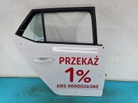 Drzwi tył prawe Skoda Fabia III HB 5d biały LF9E