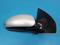 Lusterko prawe Ford Focus Mk1 malowana, elektryczny, 5pin (6 przewodów). Rysy, odpryski na obudowie. Uszkodzona wtyczka. europa