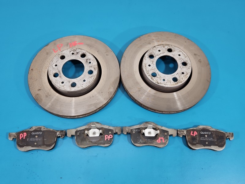 Tarcze hamulcowe przód klocki 285MM Volvo S60 I 2.4 20V