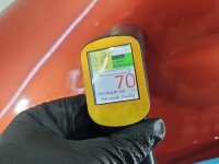 Błotnik przód lewy Dacia Sandero I 08-12 bordowy TEB76