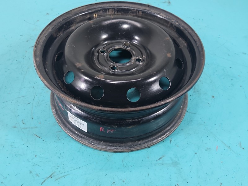 Felga stalowa 15" Renault Clio III Szerokość felgi: 6.0", Rozstaw śrub: 4x100, RENAULT, 1547016, R15 4x100 6J