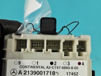 Sterownik moduł Europejska, DRZWI PRAWY TYŁ Mercedes W213 A2139001718