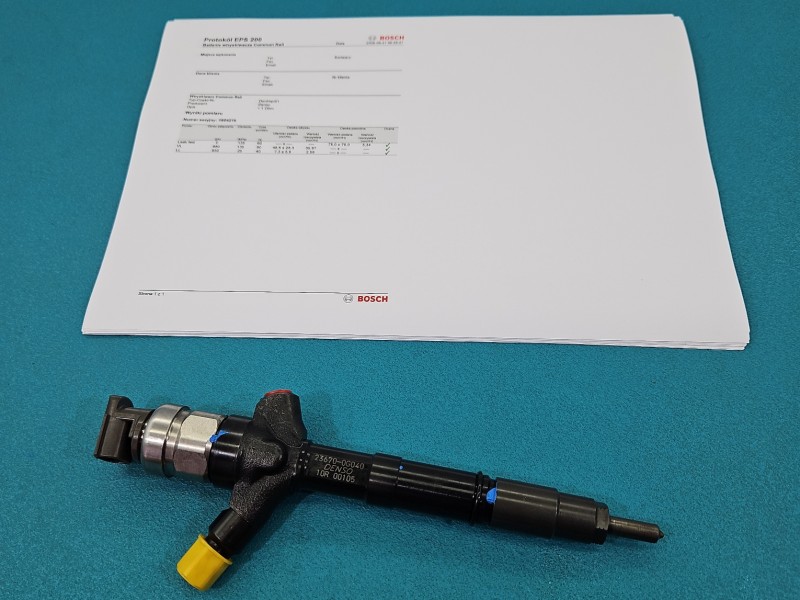 TESTOWANY Wtryskiwacz 23670-0G040 Toyota Corolla Verso II 2.0 D4D 116KM