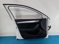 DRZWI PRZÓD LEWE KIEROWCY Skoda Octavia III 5d biały LF9E