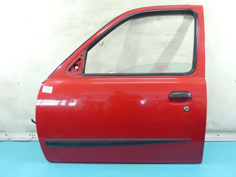 Drzwi przód lewe Nissan Micra K11 5d czerwony AJ4