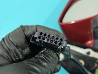 Lusterko prawe Skoda Octavia II Europa / 7pin / rysy na obudowie / wklejane szkło europa