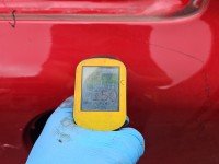 Błotnik tył lewy Kia Niro I 2016-2022 ćwiartka bordowy CR5