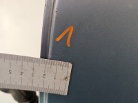 Drzwi tył lewe Peugeot 407 sedan 4d błękitny EYLC