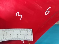 Błotnik przód lewy Audi A4 B7 czerwony LY3J