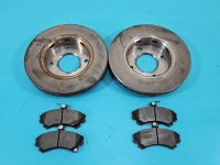 Tarcze hamulcowe przód klocki Smart Forfour I 04-06 1.3 16V Smart Kid Belt, 256/25 , z klockami