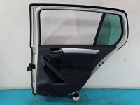 Drzwi tył prawe Vw Golf VI HB 5d srebrny LR7L