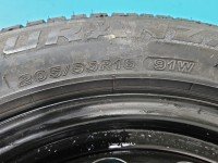 Koło zapasowe 16" dojazdowe dojazdówka Seat Toledo II Leon I Rozstaw śrub: 5x100, Bridgestone, 205 mm, Profil opony: 55,...