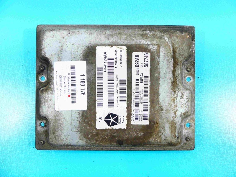Komputer Sterownik silnika Chrysler Pt cruiser 1.6 16V P05033174AA