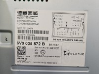 Radio fabryczne Skoda Fabia III 6V0035872B radioodtwarzacz