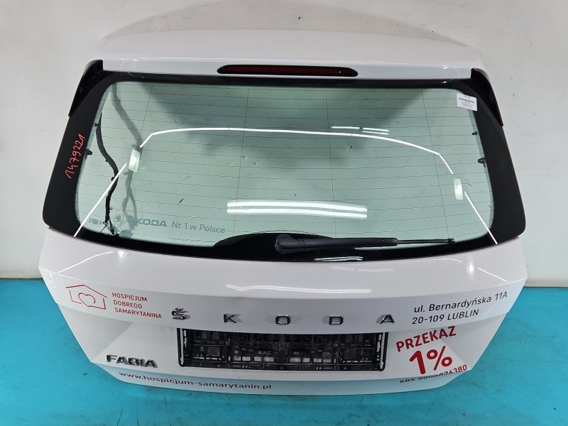 Klapa tył Skoda Fabia III HB 5d biały LF9E