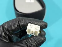 Lusterko lewe Toyota Auris I elektryczny, Europejska, Kod lakieru: 1F7, składane elektrycznie, pęknięta obudowa, 9 pin europa