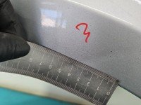Błotnik przód prawy Kia Carnival II 05-14 srebrny