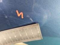 Błotnik przód lewy Citroen C4 Grand picasso I 06-13 błękitny KGQ