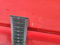 DRZWI PRZÓD PRAWE PASAŻERA Toyota Corolla E10 5d czerwony 3E5