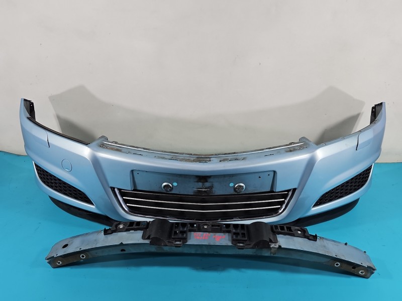 Zderzak przód przedni Opel Astra III H błękitny