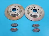 Tarcze hamulcowe tył klocki Ford S-max I MK1 2.0 TDCI