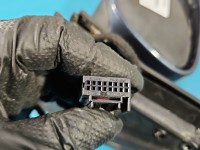 Lusterko lewe Vw Golf V elektryczny, Europejska, Kod lakieru: LC5F, Regulowane elektrycznie, składane ręcznie. Odpryski i...