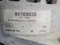 TEST Alternator Opel Vectra C 93169028, 0986048793 1.9 cdti
