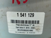 Felga aluminiowa 17" Opel Astra V K alufelga Szerokość felgi: 7.5", Rozstaw śrub: 5x105, Odsadzenie (ET): 44, Producent...