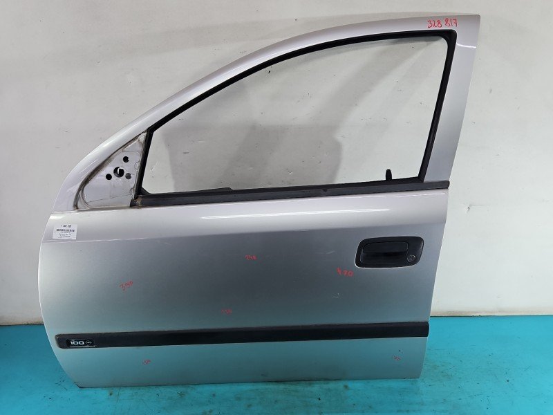Drzwi przód lewe Opel Astra II G 5d srebrny Drzwi przód lewe Opel Astra II G 5d srebrny
