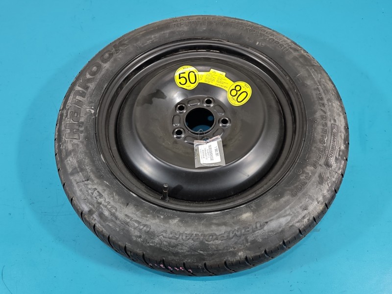Koło zapasowe 16" dojazdowe dojazdówka Ford Mondeo Mk4 Rozstaw śrub: 5x108, Hankook, 125 mm, Profil opony: 85, Kod...