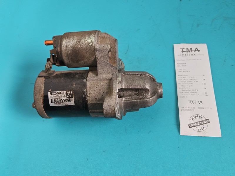 TEST Rozrusznik Opel Agila B II 08- 1.0 12V M000T36971ZE, 31100-51K0