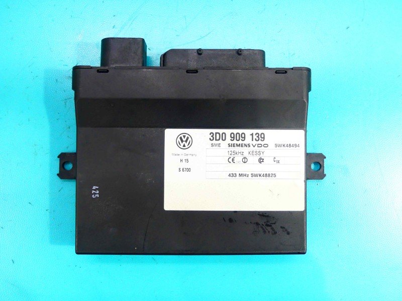 Sterownik moduł Volkswagen, Europejska, moduł kessy Vw Touareg I 7L 3D0909139