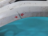 Zderzak przód Renault Talisman biały OV369