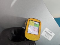 Błotnik przód prawy Toyota Yaris II srebrny 1F8