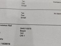 TESTOWANY Wtryskiwacz Mercedes Sprinter I 903 0445110070 2,2.0 cdi