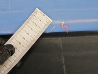 Drzwi tył prawe Renault Trafic II HB 5d niebieski DV489