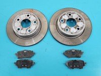 Tarcze hamulcowe tył klocki Toyota Corolla E21 19- 1.8 16V