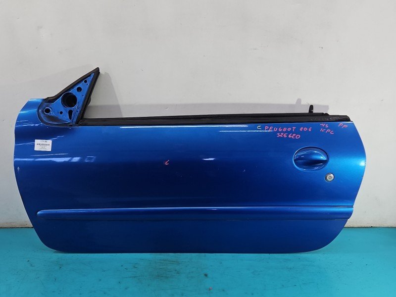 DRZWI PRZÓD LEWE KIEROWCY Peugeot 206 2d niebieski kmf